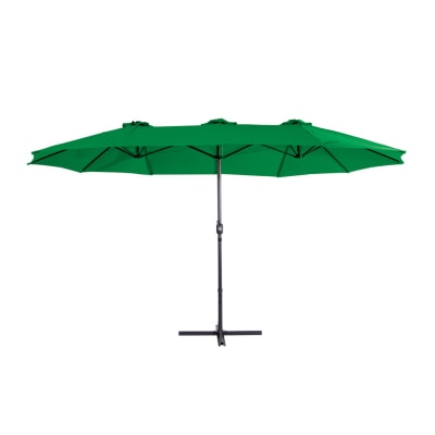 Quitasol Ovalado Doble Modelo Twins Color Verde