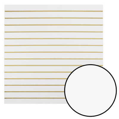Panel Ranurado de MDF Color Blanco