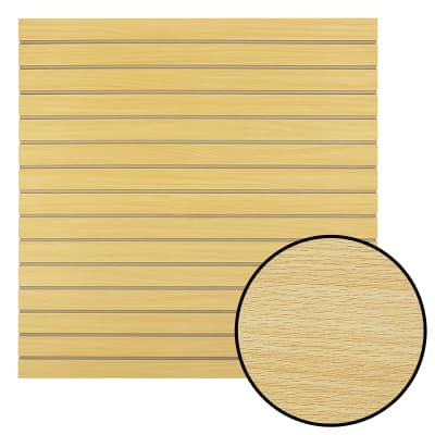 Panel Ranurado de MDF Color Café Claro Madera