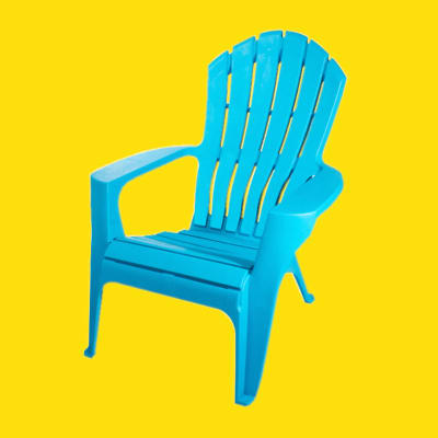 Silla Plástica Modelo Adirondack Color Azul
