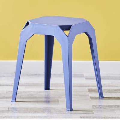 Piso apilable de plástico rígido Azul