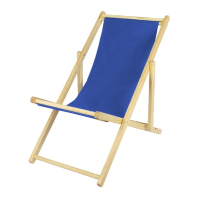 Silla de Lona Plegable Para Playa Color Azul