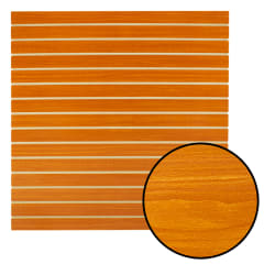 Panel Ranurado De MDF Color Café Oscuro Madera