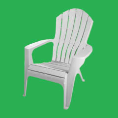 Silla Plástica Modelo Adirondack Color Blanco