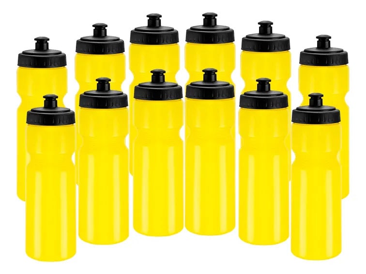 12 unid Botella Caramagiola plastica 700ml - Amarilla1