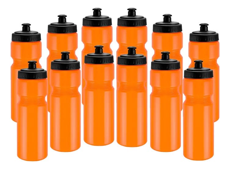 12 unid Botella Caramagiola plastica 700ml - Naranja1
