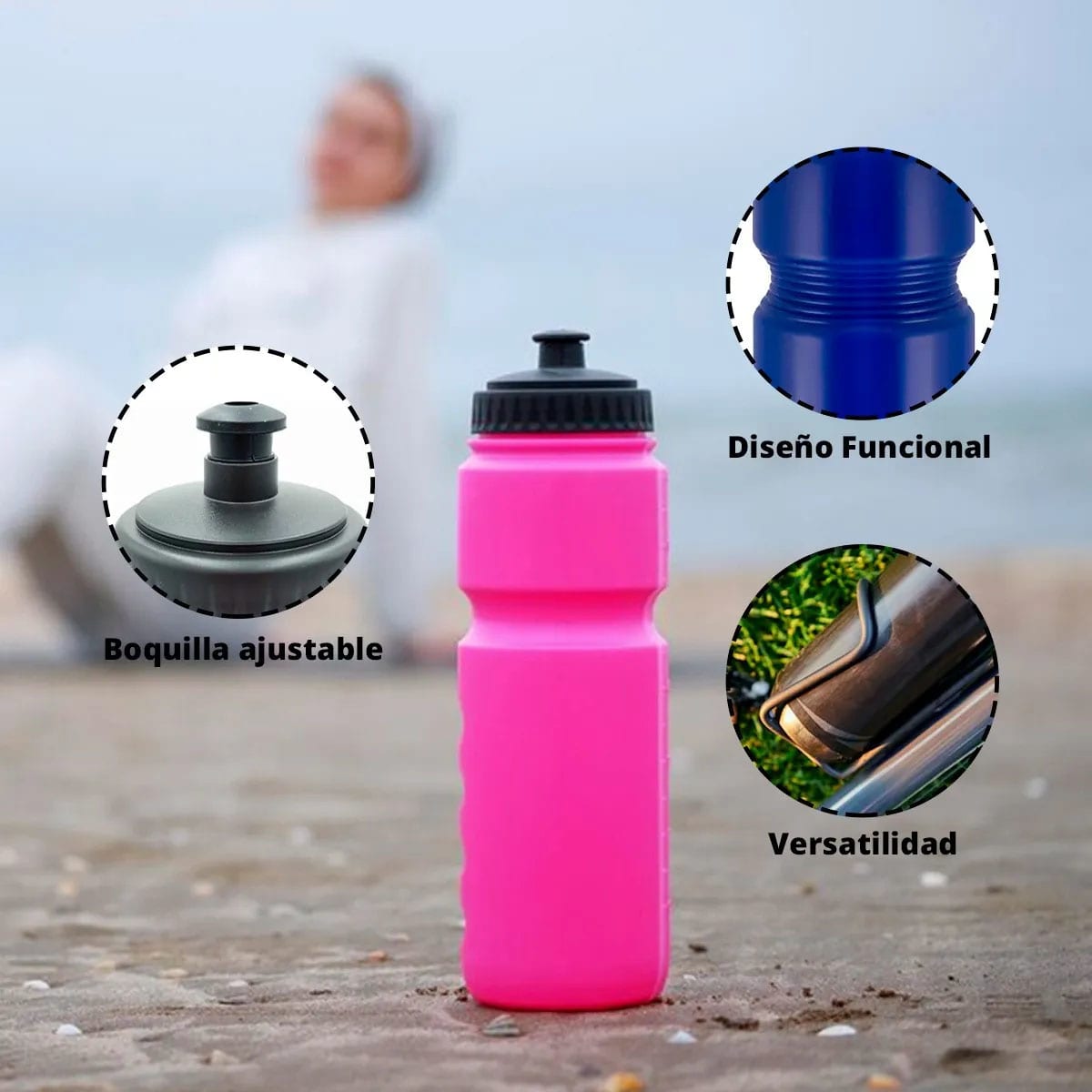 12 unid Botella Caramagiola plastica 700ml - Naranja3