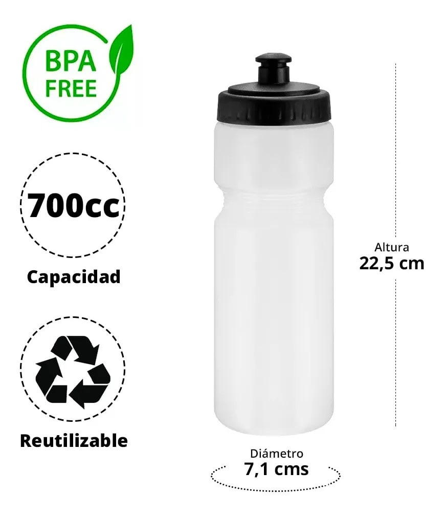 12 unid Botella Caramagiola plastica 700ml - Rojo2