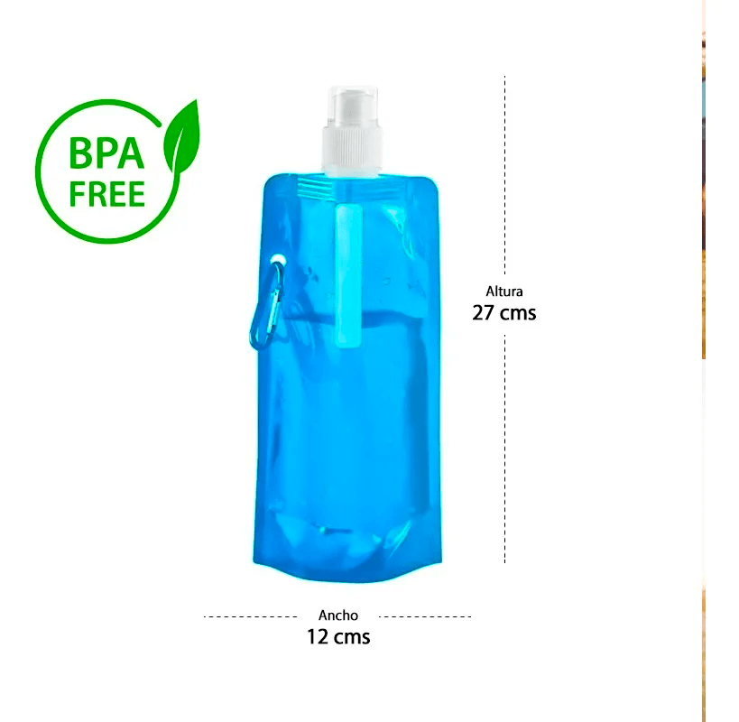 Pack 12 Unid Botella Flexible Blanco2