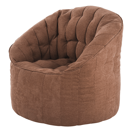 Sofá Pouf Shell V2 Color Café Sin Relleno y Lavable1