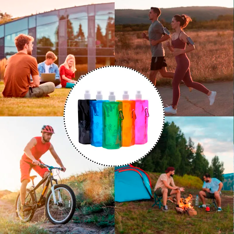 Pack 12 Unid Botella Flexible Morado8