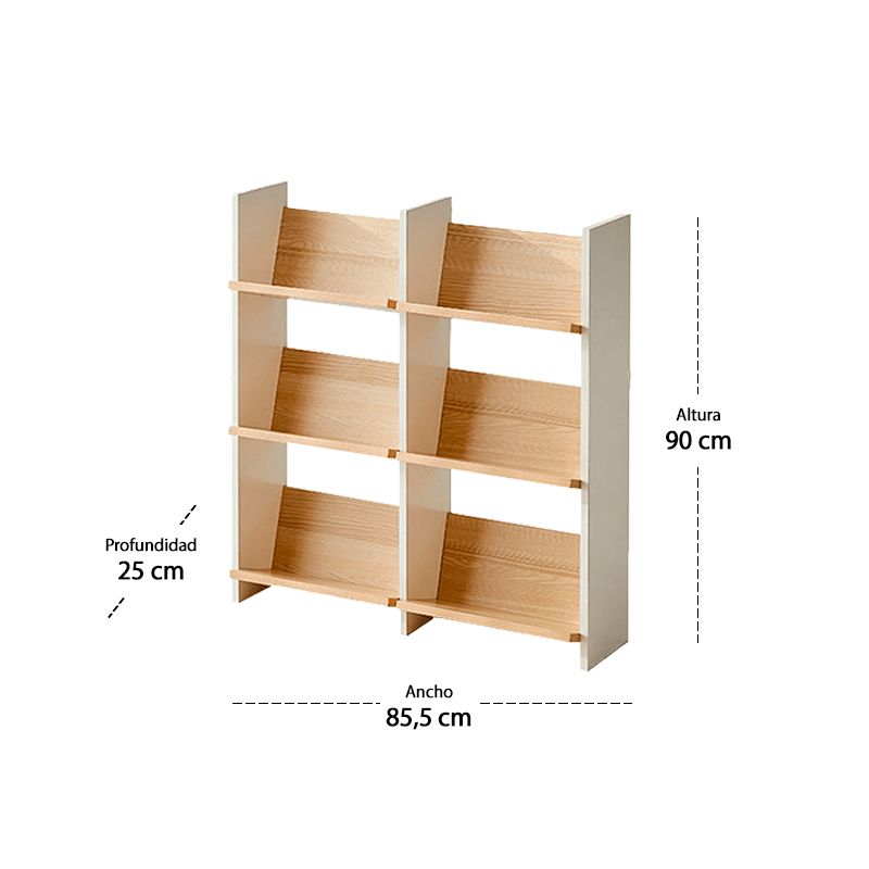 Repisa Doble de Madera Budu3