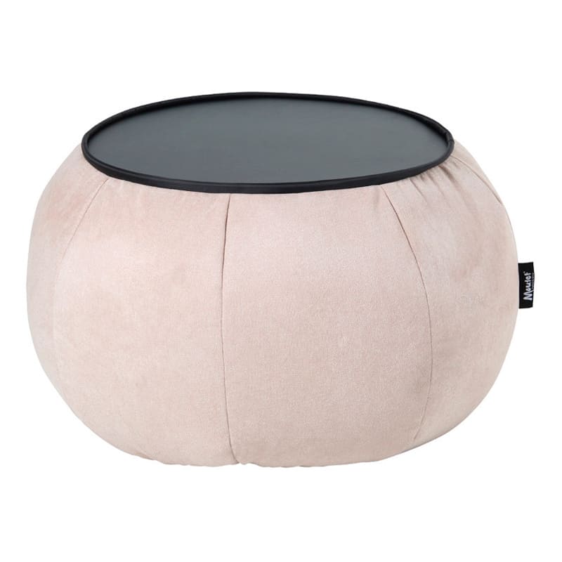 Mesa Pouf Modelo Ottoman London Beige Sin Relleno y Lavable1