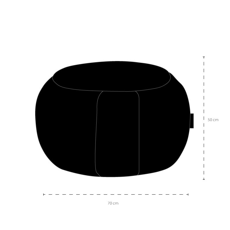 Mesa Pouf Modelo Ottoman London Roja2