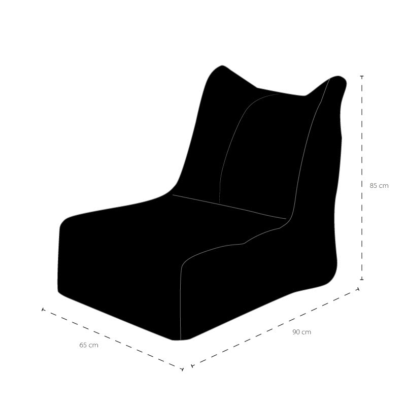 Sofá Pouf Modelo Paris Rojo Sin Relleno y Lavable2