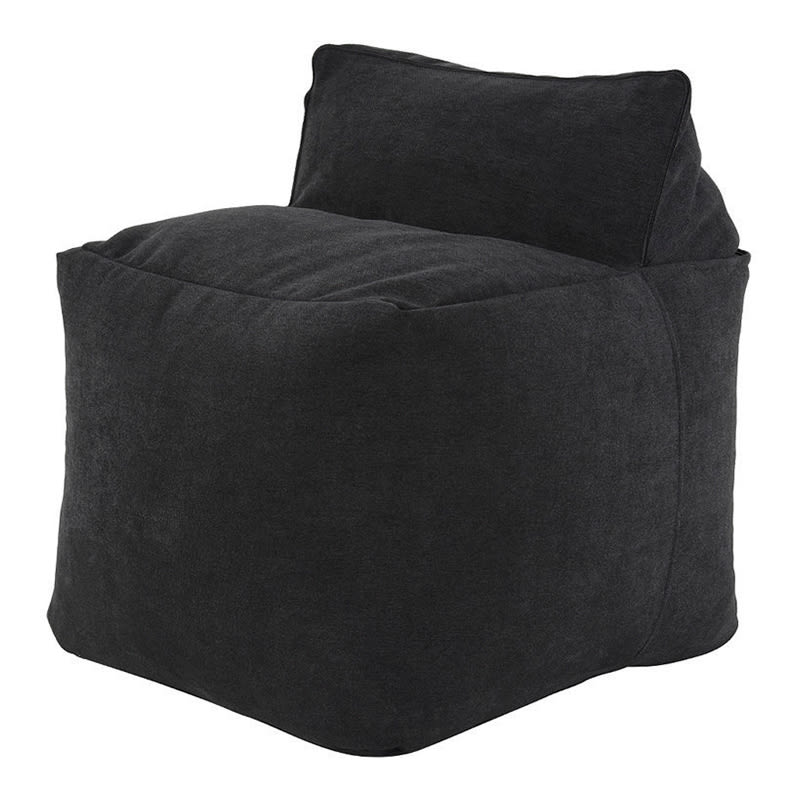 Sofá Pouf Modelo Just Me Color Negro Sin Relleno y Lavable1