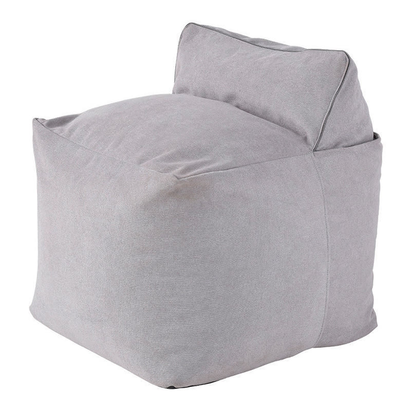 Sofá Pouf Modelo Just Me Color Gris Oscuro Sin Relleno y Lavable1