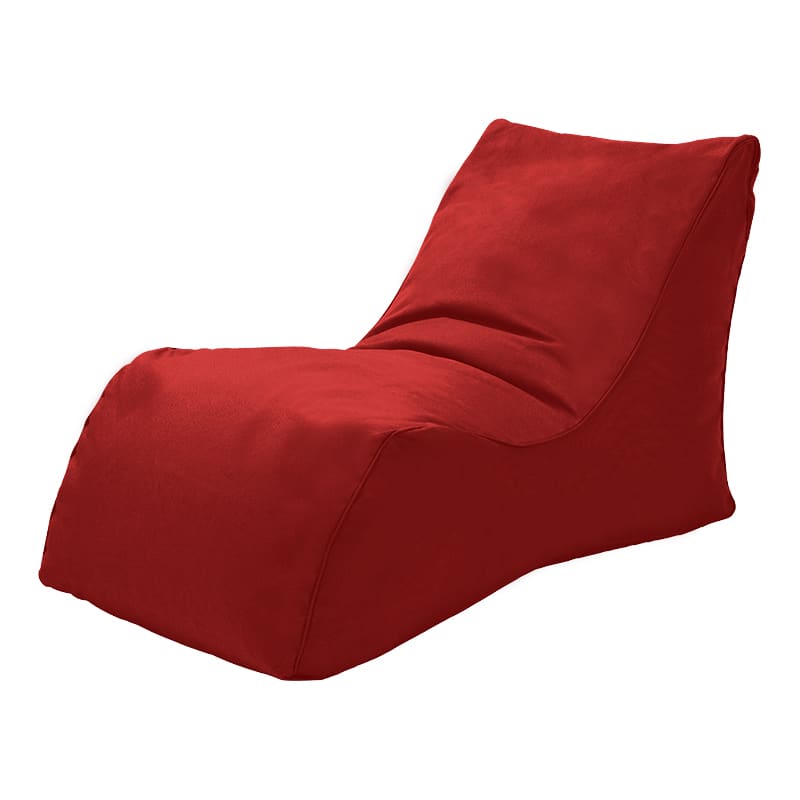 Sofá Pouf Modelo Outdoor Color Rojo Sin Relleno y Lavable1