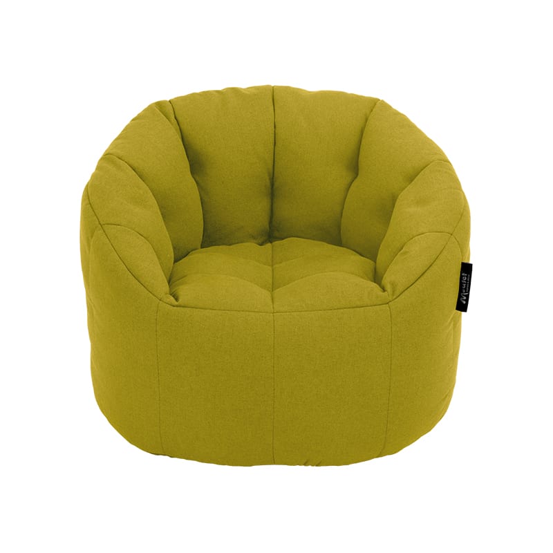 Sofá Pouf Modelo Shell Kids Color Verde Sin Relleno y Lavable1