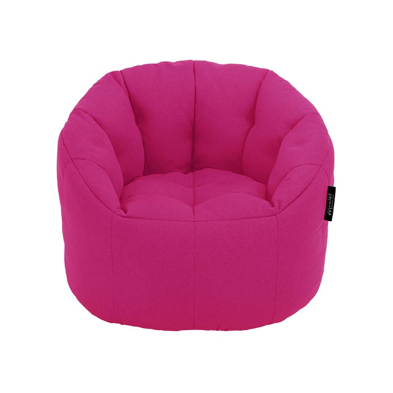 Sofá Pouf Modelo Shell Kids Color Fucsia Sin Relleno y Lavable1