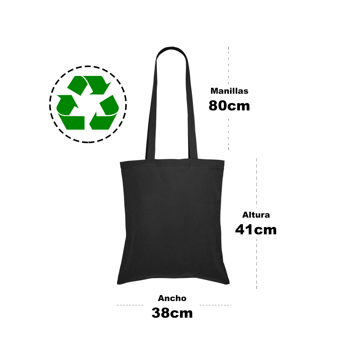 Pack 5 unidades Bolsa 100% Algodón 39x42 - Naranjo3