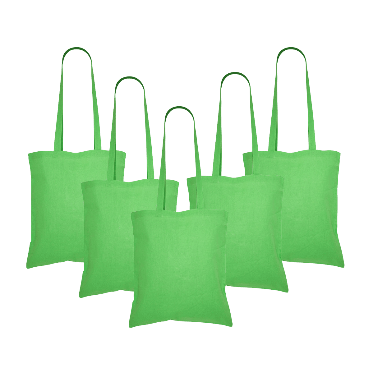 Pack 5u Bolsa 100% Algodón 39x42 - Verde1