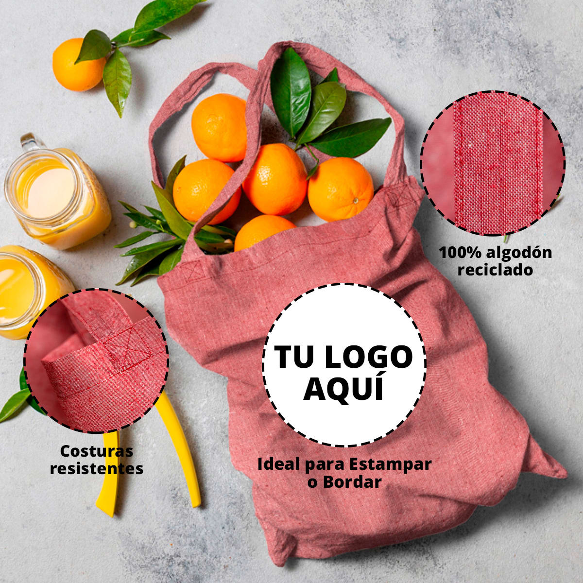 Pack 6 Bolsas Denim Negro2