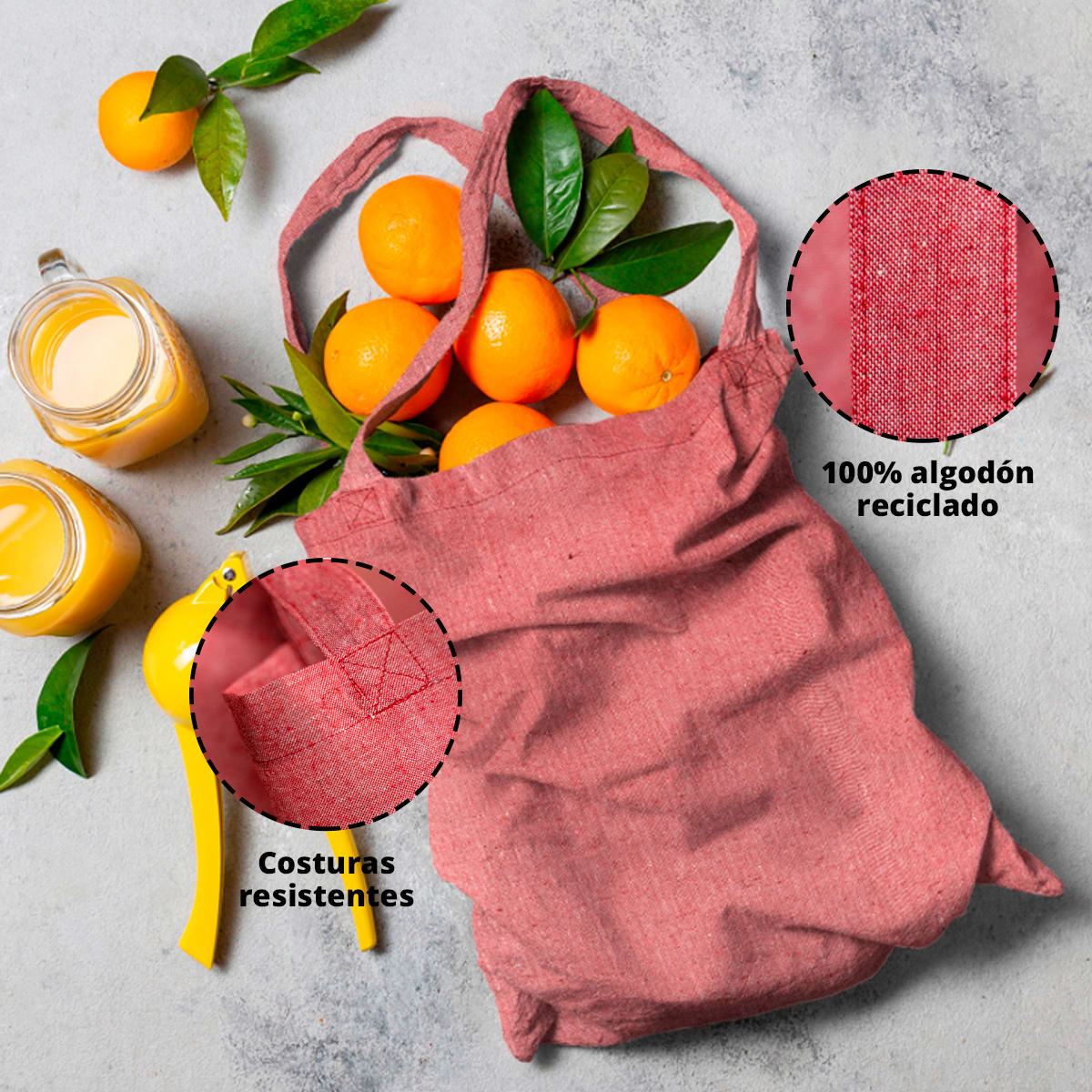 Pack 6 Bolsas Denim Beige7