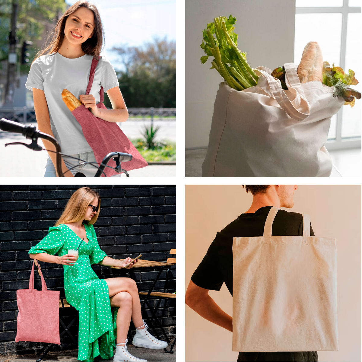 Pack 6 Bolsas Denim Naranja7