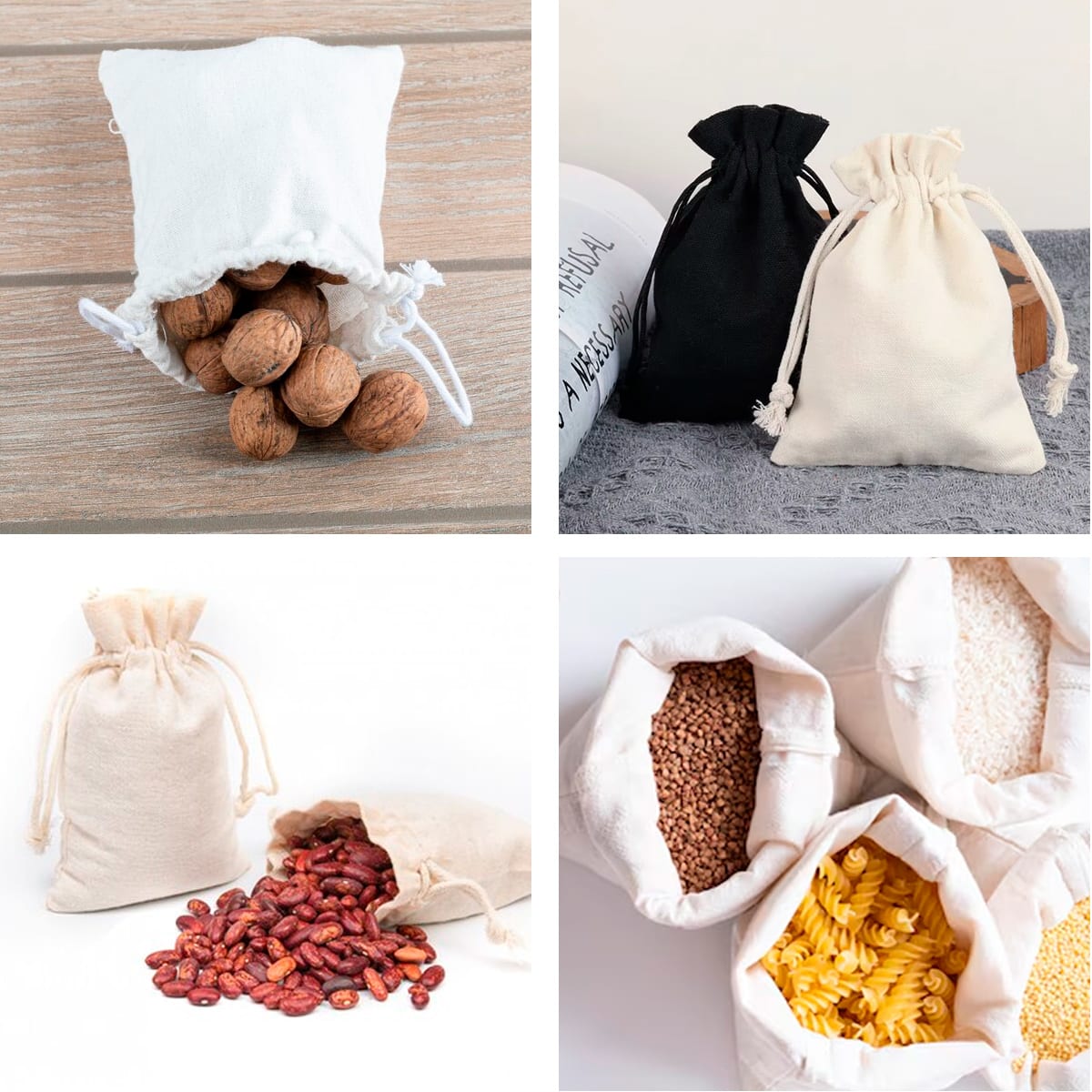 Pack 10 u Saco Algodón 20x29 - Crudo4