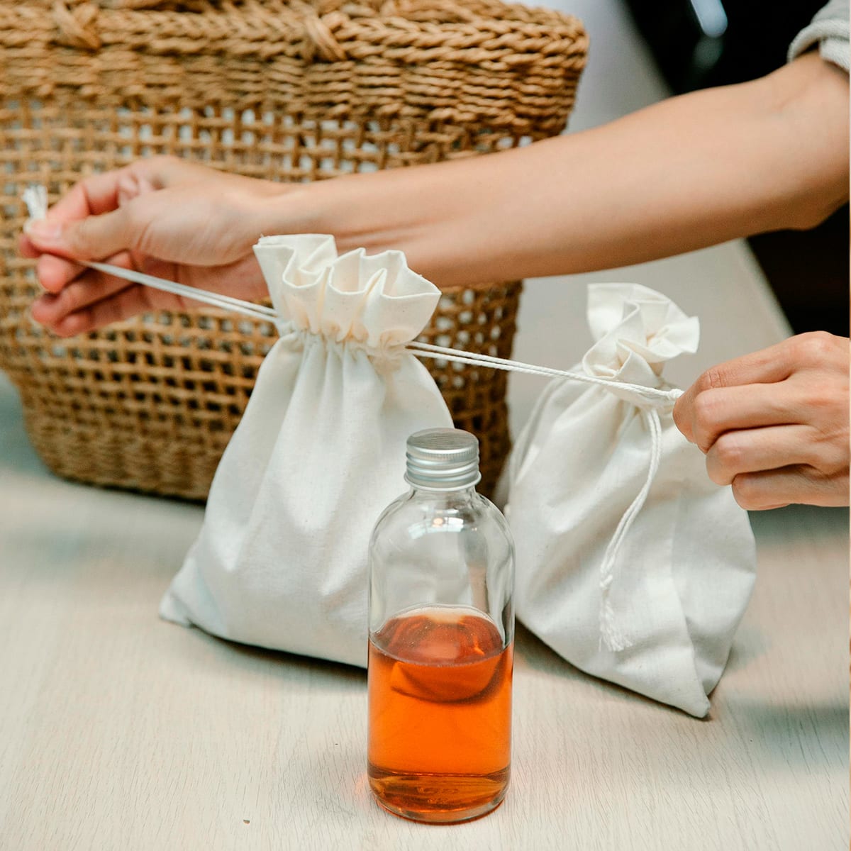 Pack 10 u Saco Algodón 20x29 - Crudo5