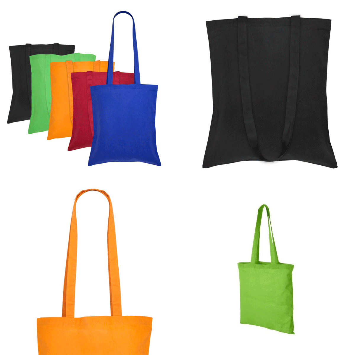 Pack 5u Bolsa 100% Algodón 39x42 - Verde4