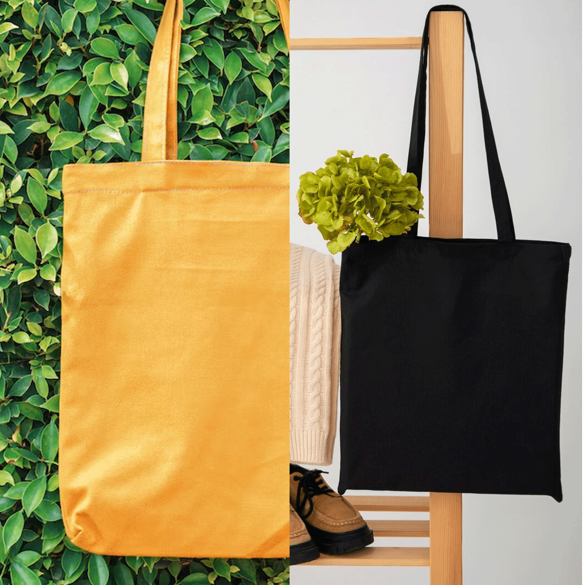 Pack 5 unidades Bolsa 100% Algodón 39x42 - Naranjo6