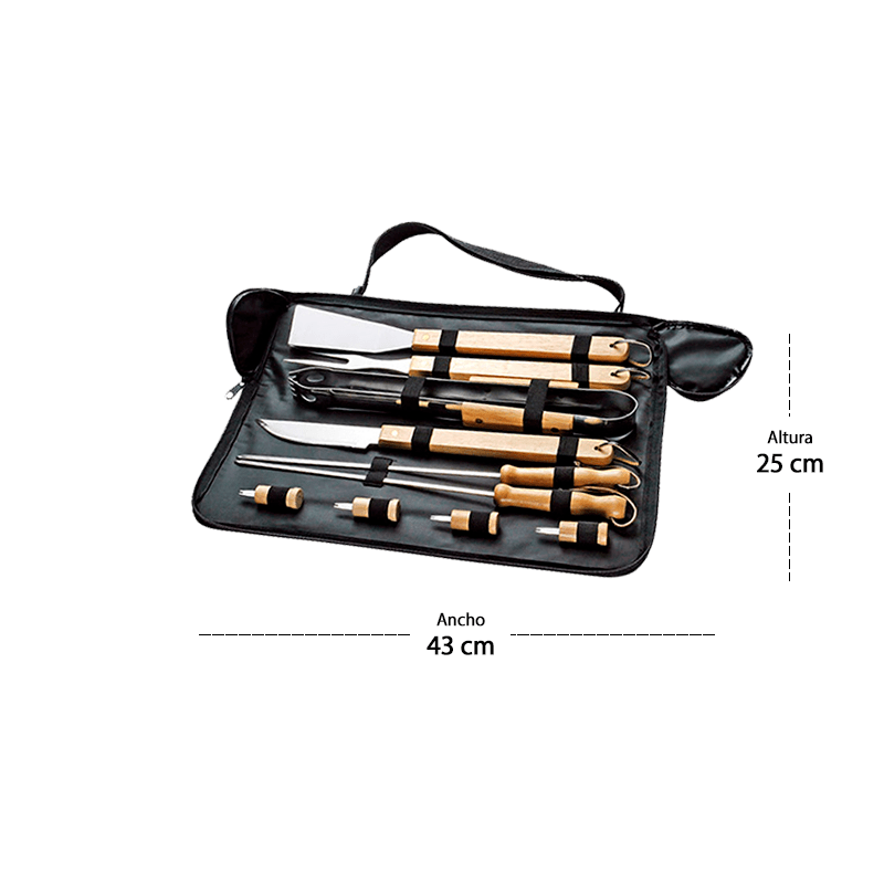 Set BBQ con 10 Herramientas5