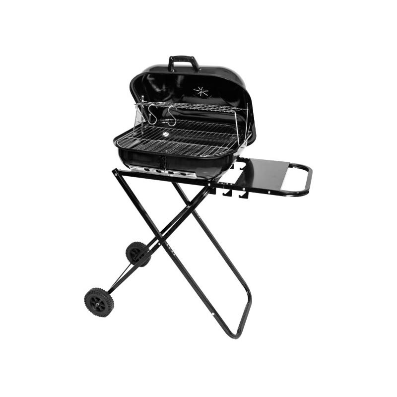 Parrilla Para Carbón Plegable Con Ruedas1