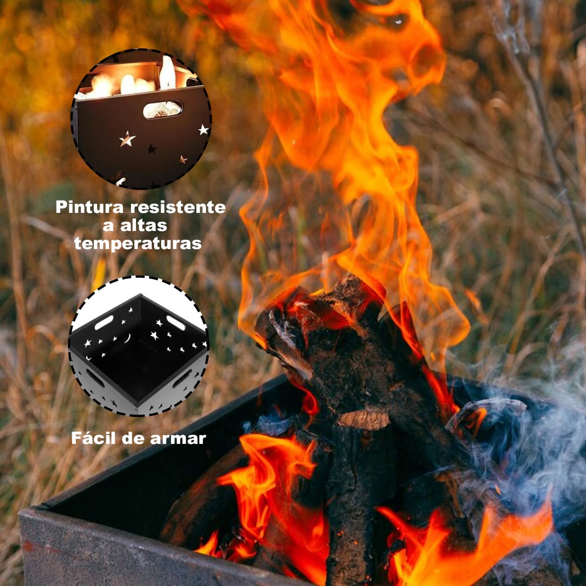 Brasero Para Leña y Carbón Modelo Constelación5