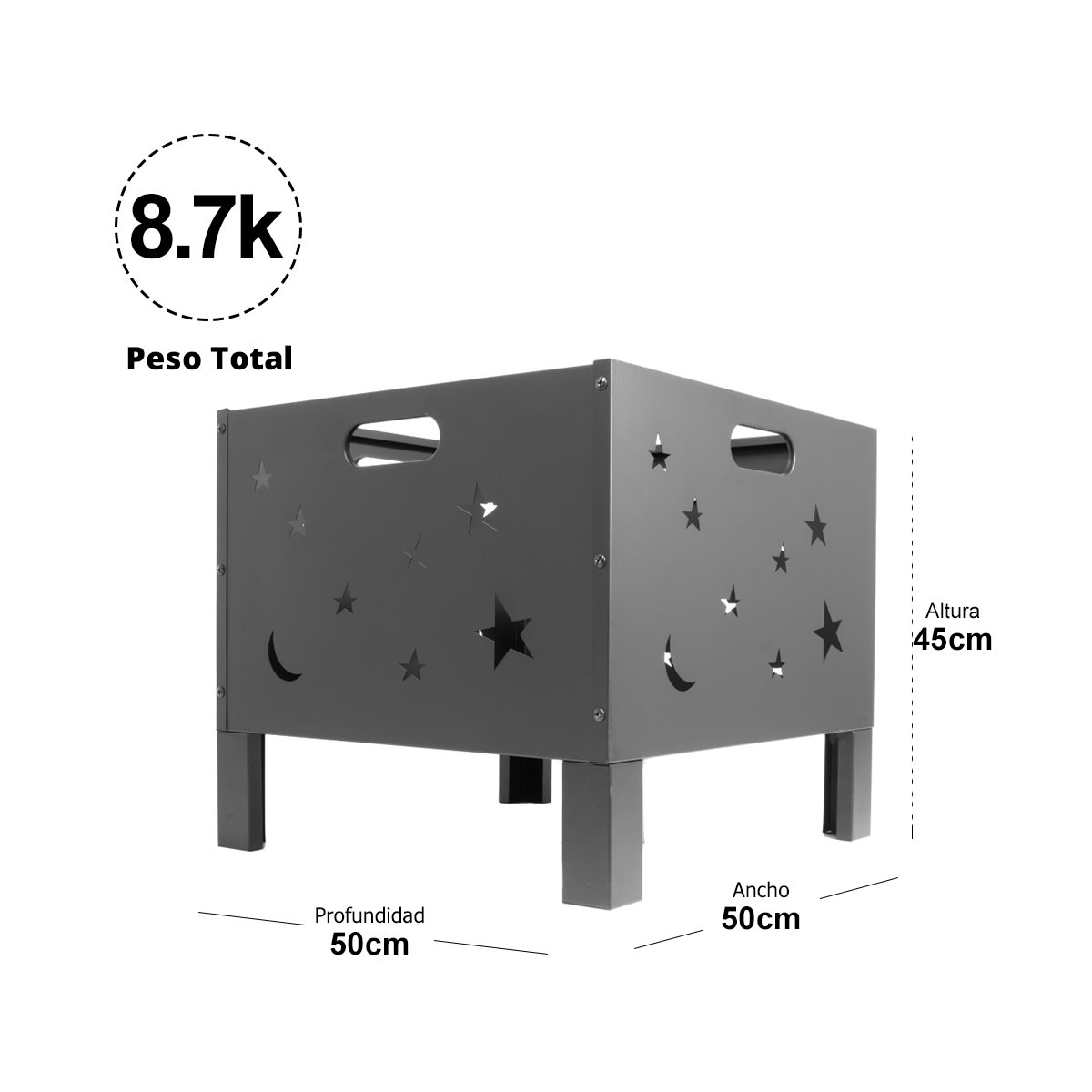 Brasero Para Leña y Carbón Modelo Constelación2