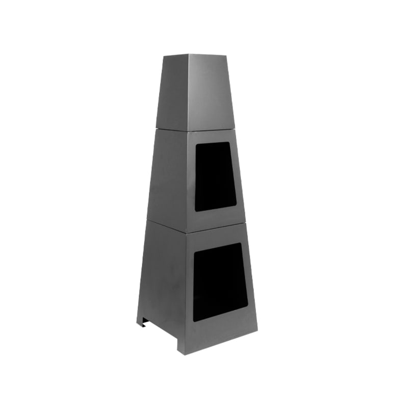 Chimenea Exterior Para Carbón o Leña Modelo Nordic1