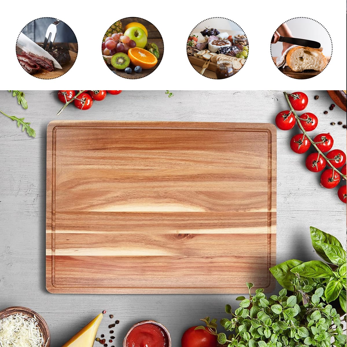 Tabla de Acacia para Carnes4