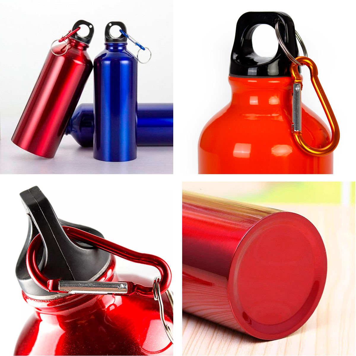 Pack x5 Botella Aluminio 800ml - Naranjo7