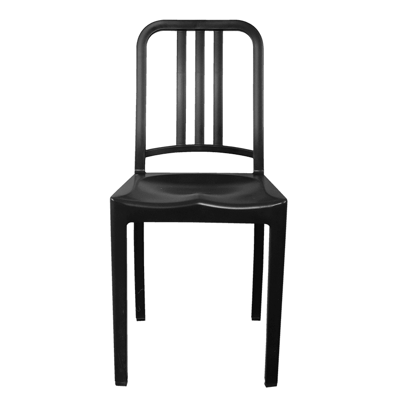 Silla Apilable Elba Gris Grafito1