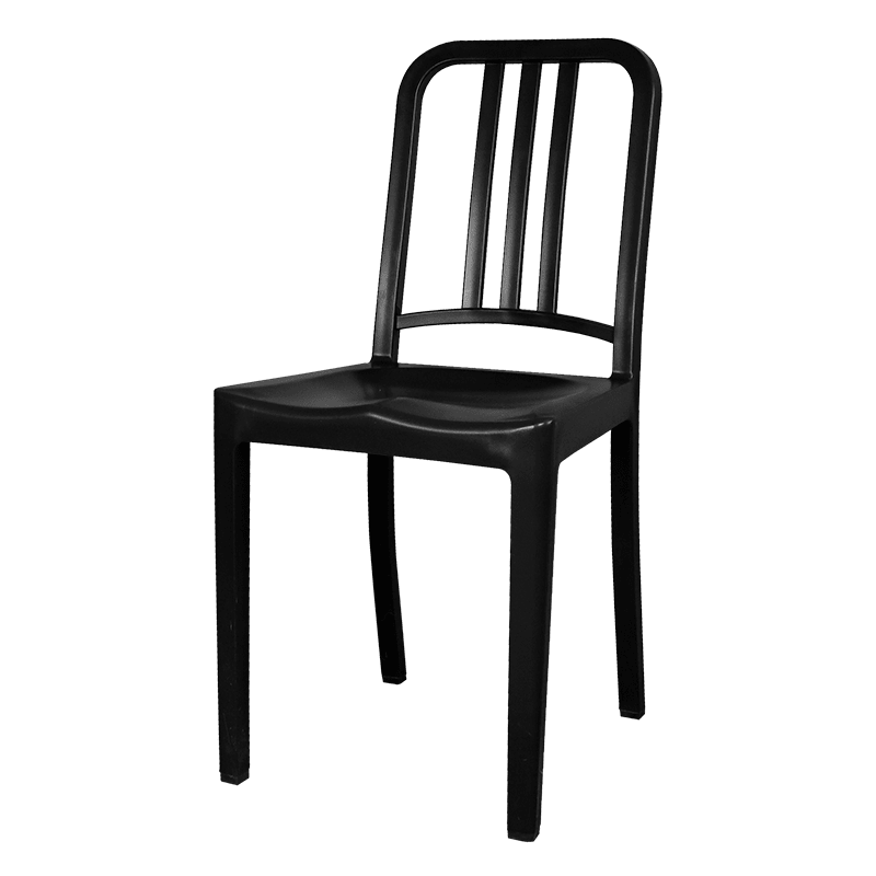 Silla Apilable Elba Gris Grafito2