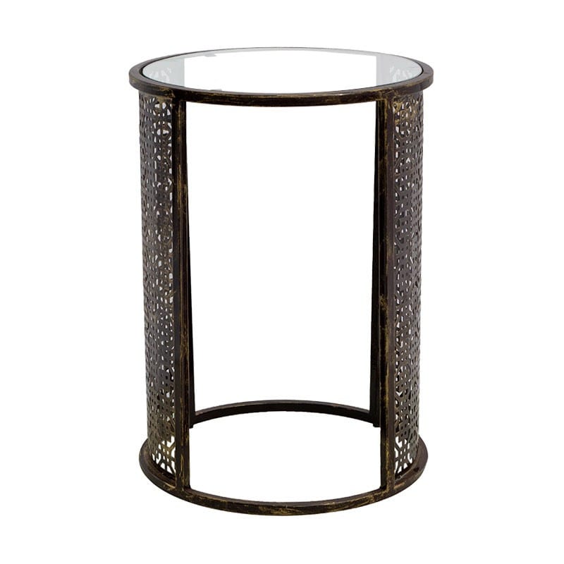 Mesa Circular con Cubierta de Vidrio1