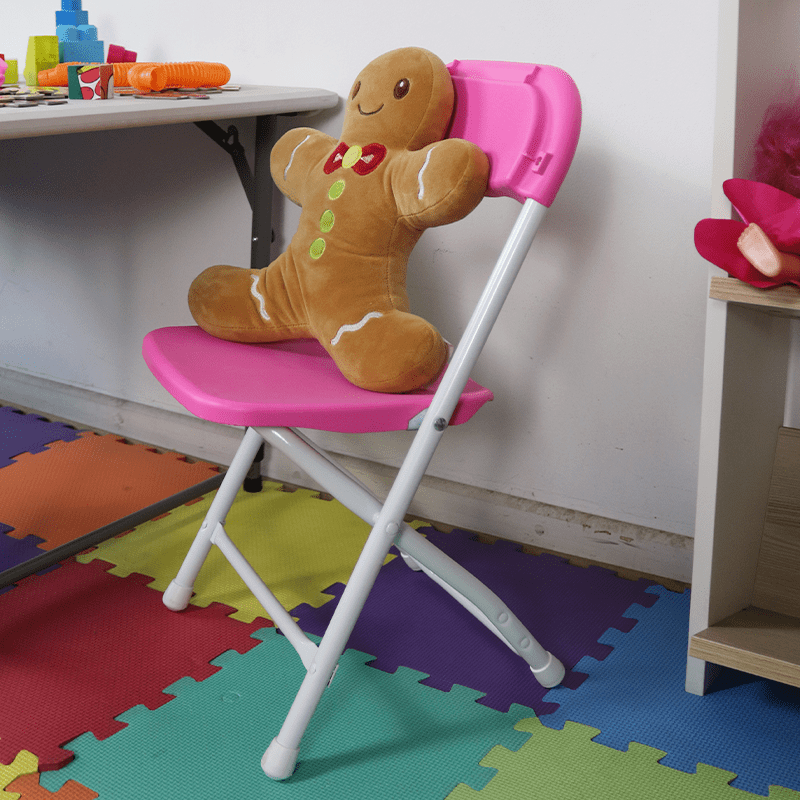 Silla Plegable Para Niños Color Rosado4