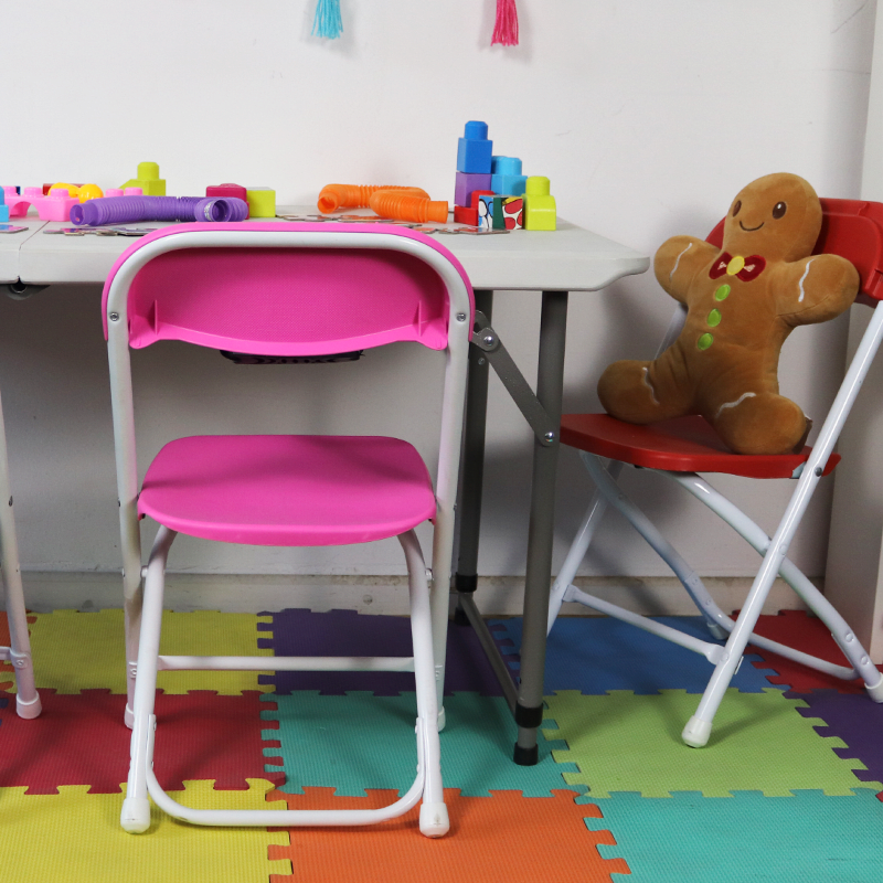 Silla Plegable Para Niños Color Rosado5