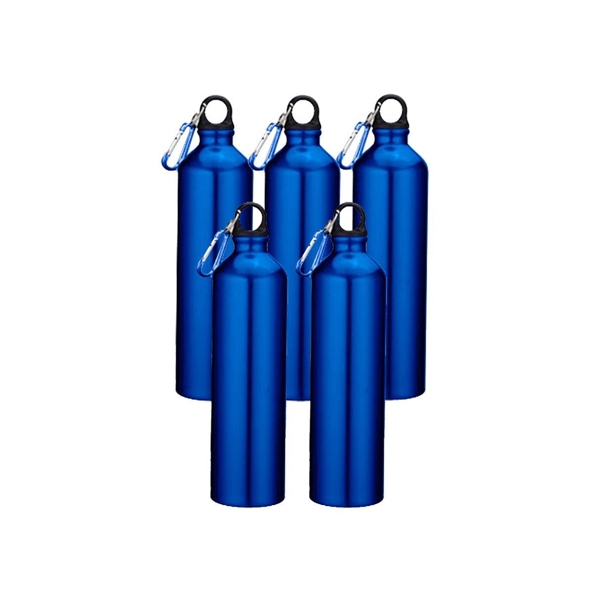 Pack x5 Botella Aluminio 800ml - Azul1