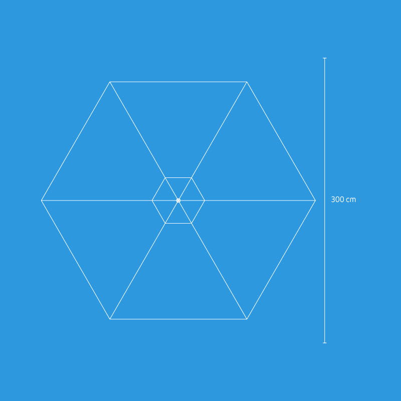 Quitasol Modelo Shake 3 Metros Color Negro2