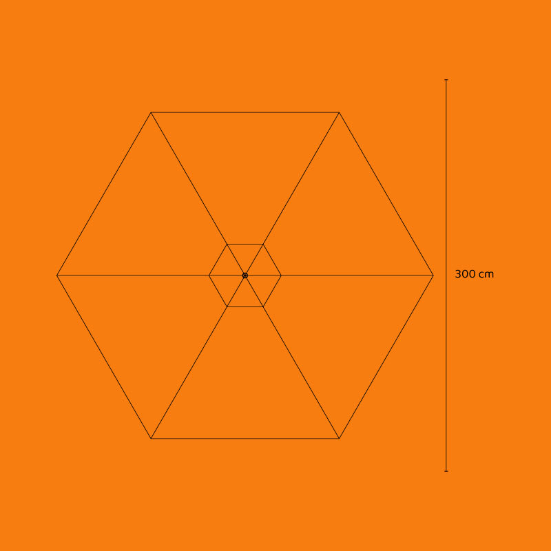 Quitasol Modelo Shake 3 Metros Color Café Claro2