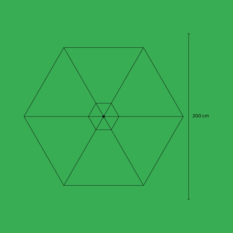 Quitasol Modelo Brake 2 Metros Color Rojo2