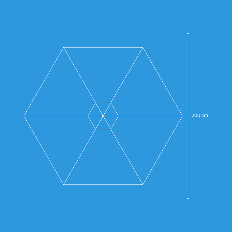 Quitasol Modelo Brake 2 Metros Color Naranjo2